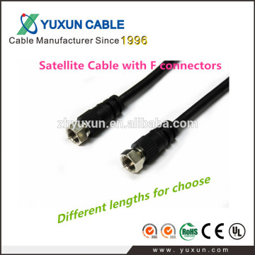 75Ohm RG59/RG6 high quality satellite antenna extension cable 10ft/25ft