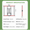 Lm301h dimmable spektrum penuh LED tumbuh lampu dilipat