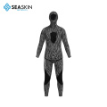 Seaskin 7mm Camo Neorprene wetsuit 스트레치 패널이있는 전신 잠수복 후드