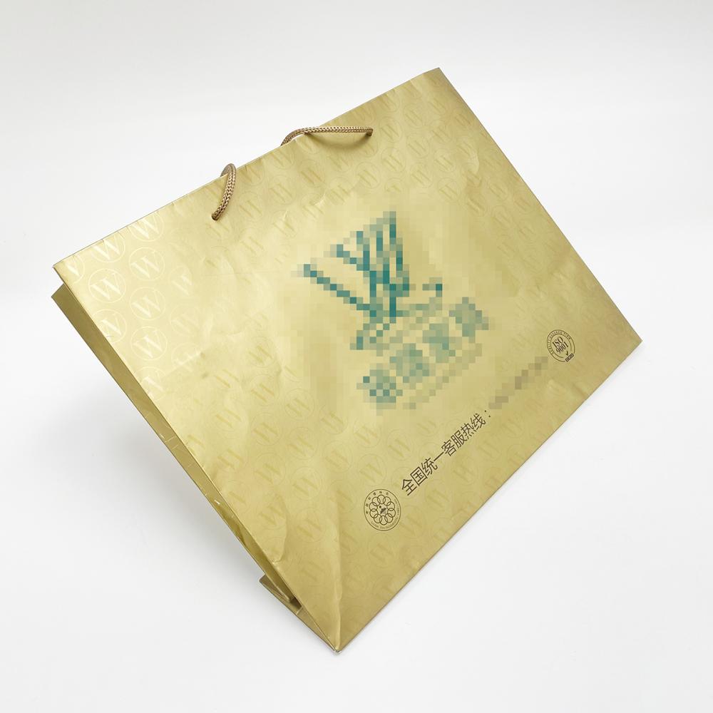 Hotel supporting portable paper bag packaging