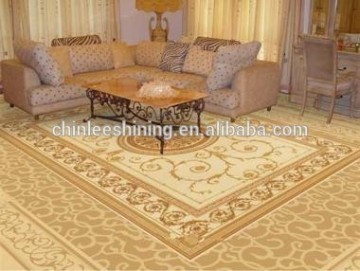 Chenille jacquard woven carpet for bathroom