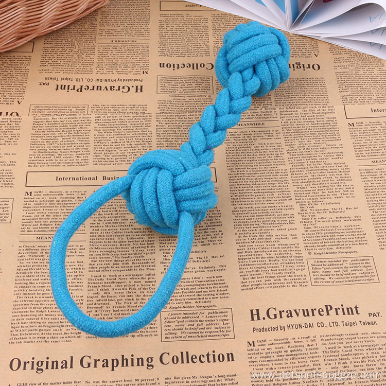 Candy Color Cotton Rope Molar Chewing Dog Toy