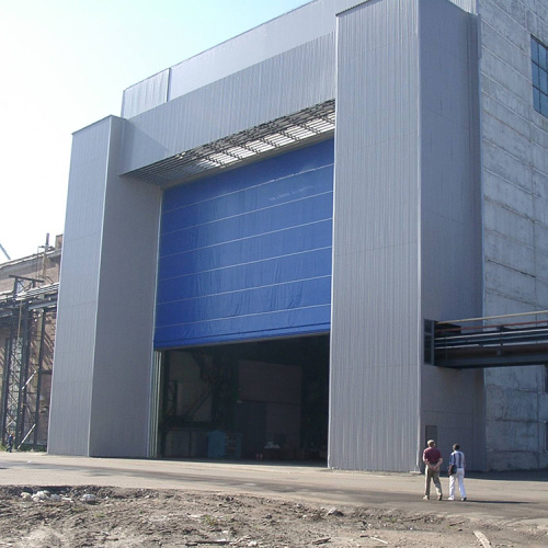 high speed stacking up hangar door