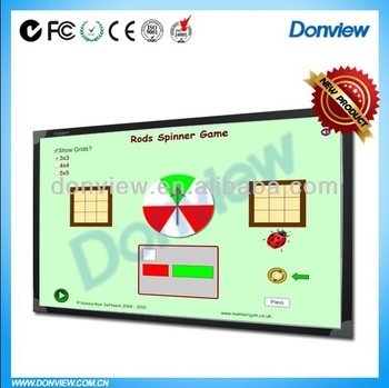 Dual pens interactive whiteboard ,USB cable whiteboard