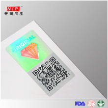 Security Plastic Seals Sticker With QR Code Printing