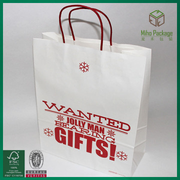 christmas paper wine bags