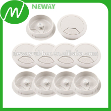Grey Color Plastic Hole Plugs Button Covers For Desk