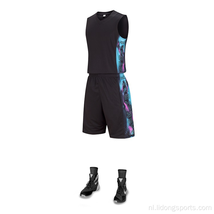 Mannen basketbal uniform sporttraining basketbal jersey