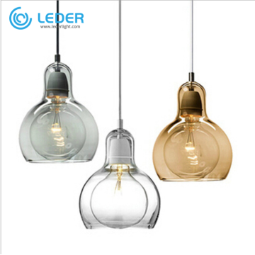 Kolorowe klasyczne lampy wiszące LEDER