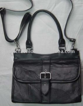 Patchwork leather bag for ladies