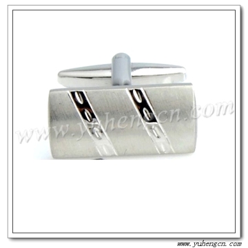 Elegant Plain Metal Brass Cufflinks