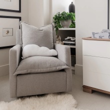 Nordic Reclining Swivel Nursery Chair Glider Rocker