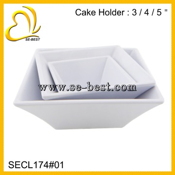 Melamine square cake holder, melamine bowl set, square small bowls