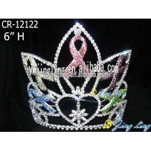 6 Inch Rainbow Pageant Crown