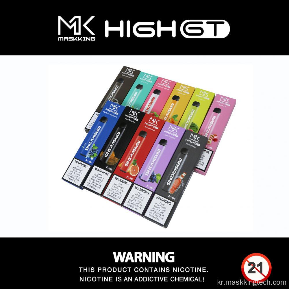 마스킹 350mAh 2ml Ejuice 일회용 포드 시스템