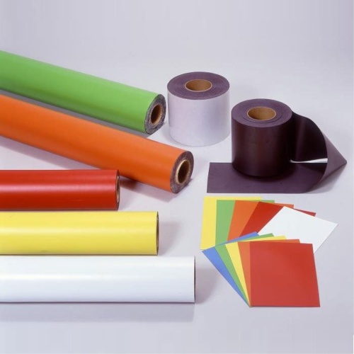 Magnete in gomma con rotolo colorato con PVC