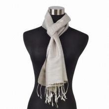 Silk Scarf, Hand Loomed, Fashionable, Luxury, Pure Silk, Solid Color