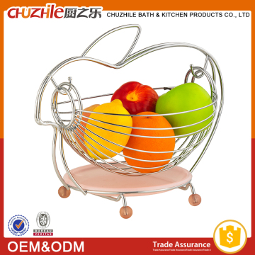 2016 wholesale basket animal iron fruit basket.