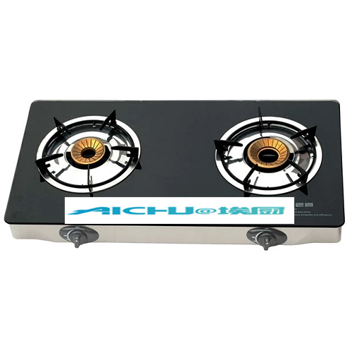 2 Burners Big Stainless Steel Gas Stove