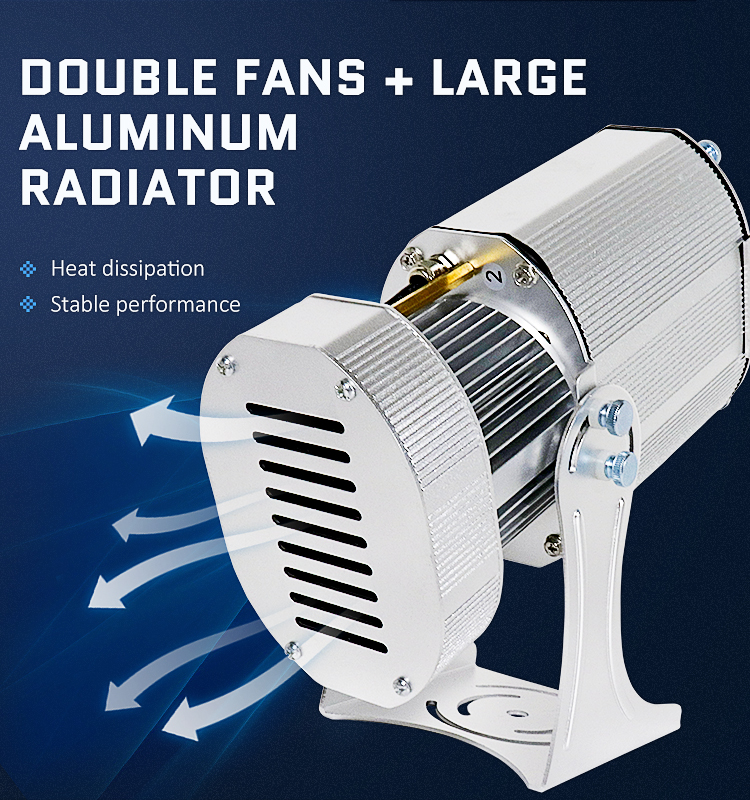 Outdoor Christmas Projector 80 Watt Logo Projector Led Rotating Advertising Gobo Projector Lights