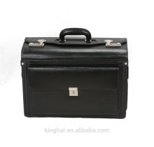 hot sale leather flight pilot case