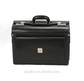 hot sale leather flight pilot case