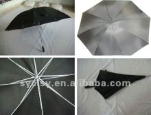 68.5*8K double ribs straight umbrella with white ribs