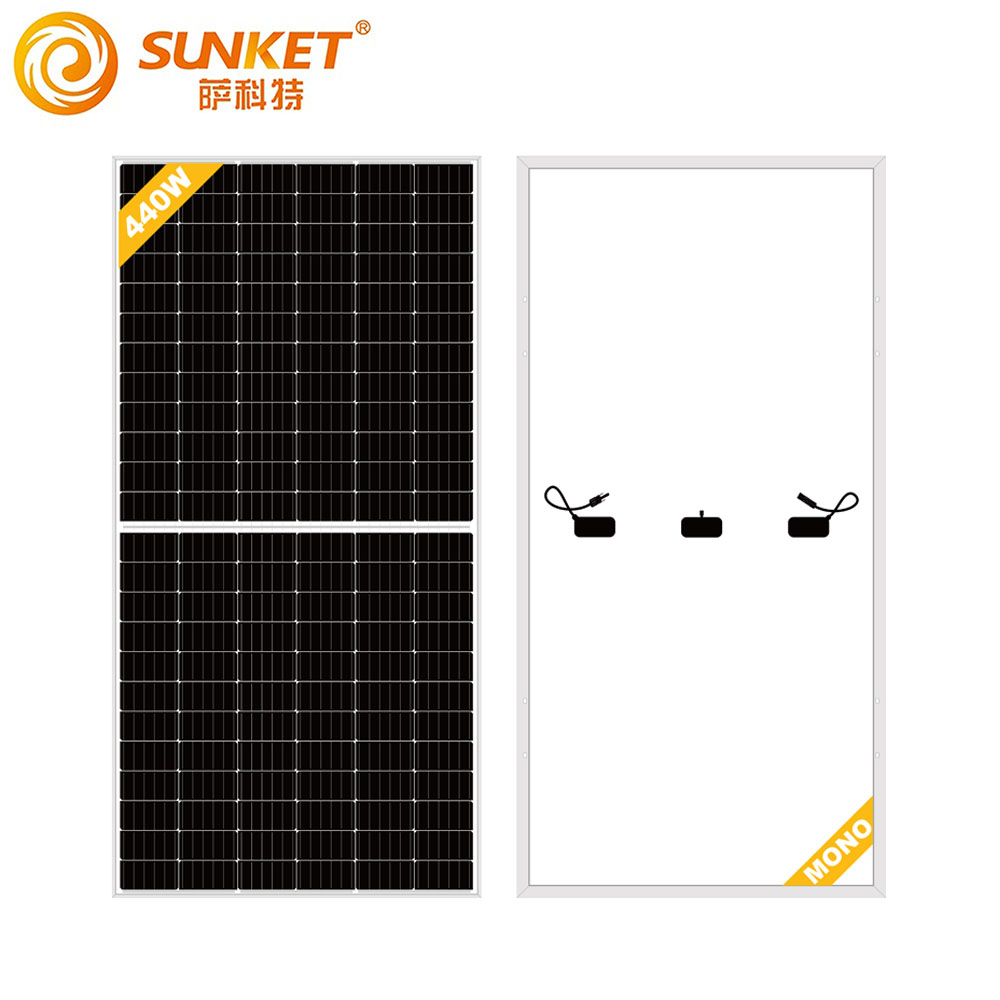 Bifacial 440W Mono Solar Panel 166 mm 144 Zellen