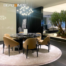 Morgan Italian Round Rotating Dining Table