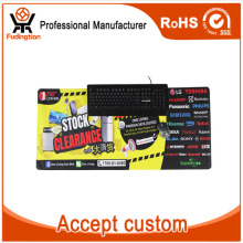 FDT Custom Advertising Logo Anti Slip Advertisement Promotion Rubber CYMK Printing Mouse Pad