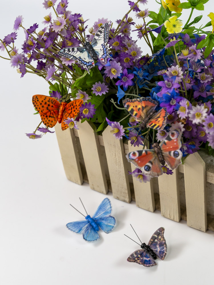 Arte de papel de mariposa en la pared