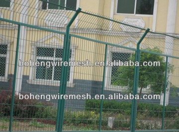 Security framework fence for residence area