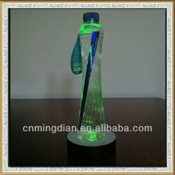 led bottle glorifier display base, custom led acrylic water bottle display base