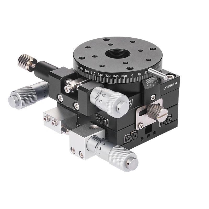 High-Precision Aluminum Alloy Manual XYR-Axis Stage 60mm China