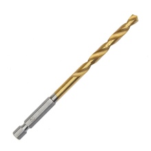 Fully Ground Quick Change Titanium Coated Wood Hex Bit for Metal Drilling