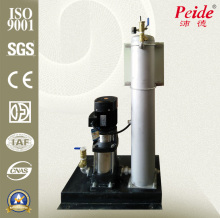 Vacuum degassing machine with vacuum pump and centrifugal pump