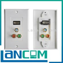 HDMI WALL PLATE FEMALE WITH RCA