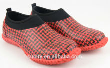 elegant polka dot man ankle rubber boot