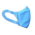 Lichtblauw wegwerp 3D -masker