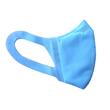 Lichtblauw wegwerp 3D -masker