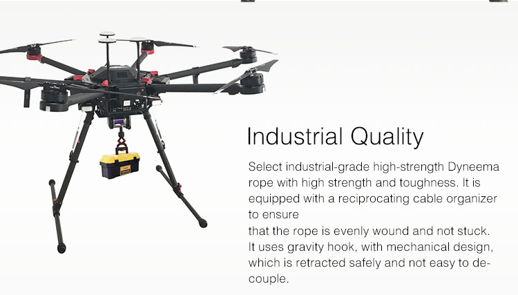 Drone Winch with Hook Cargo Drop Device 5kg Drone Payload Drone Accessories for DJI M600 M600 Pro