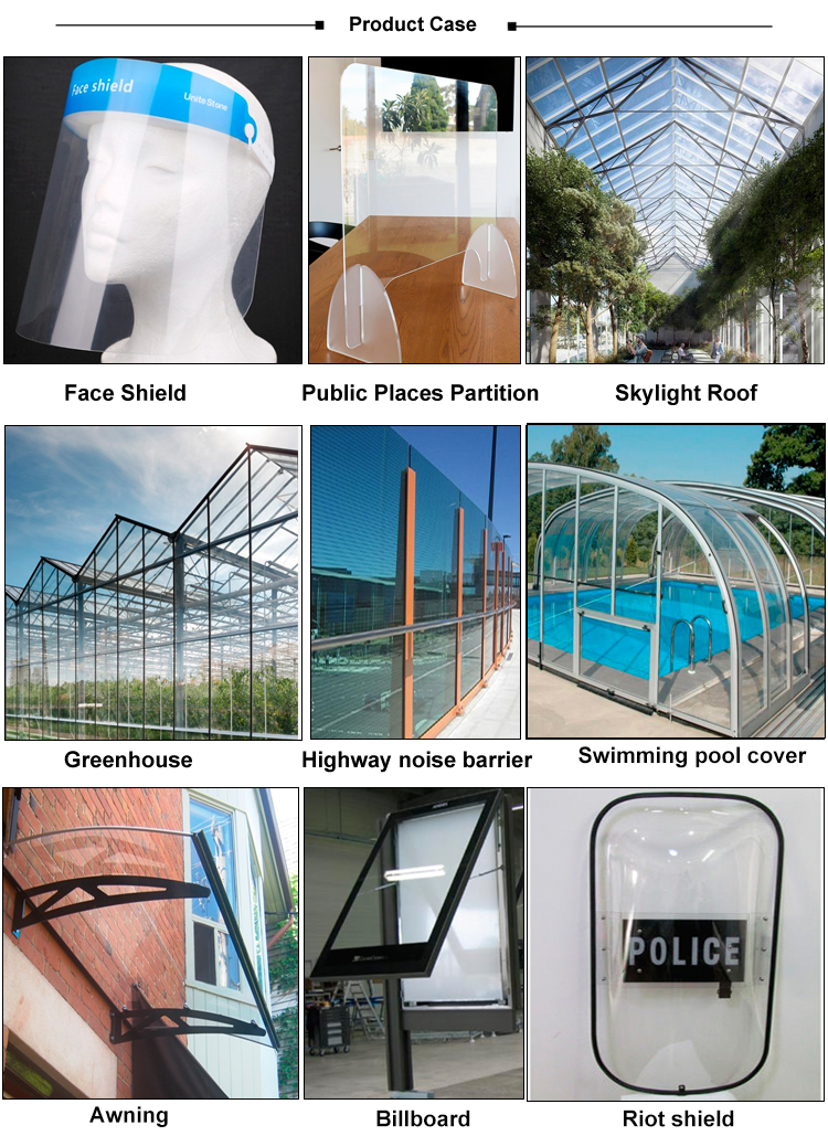 100% Virgin Lexan Polycarbonate UV Resistant Plastic Sheets clear solid flat pc panels