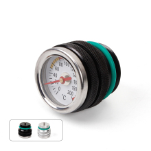 Engine Motor Oil Temp Gauge Filler Cap M30X1.5 for Kawasaki 650 KLR 87-98 - 0-200°C