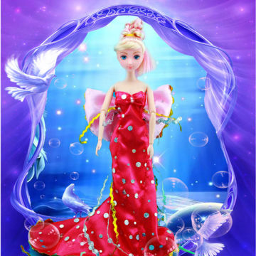 11.5 inch plastic fairy princess doll