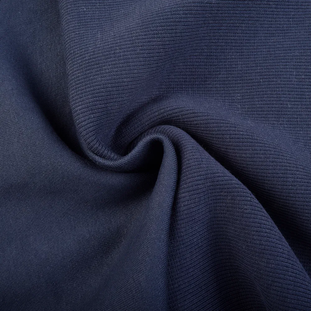 ขายส่งผ้าขนแกะเทอร์รี่ CVC เพื่อการผลิตเสื้อกันหนาวหมวกที่สะดวกสบาย