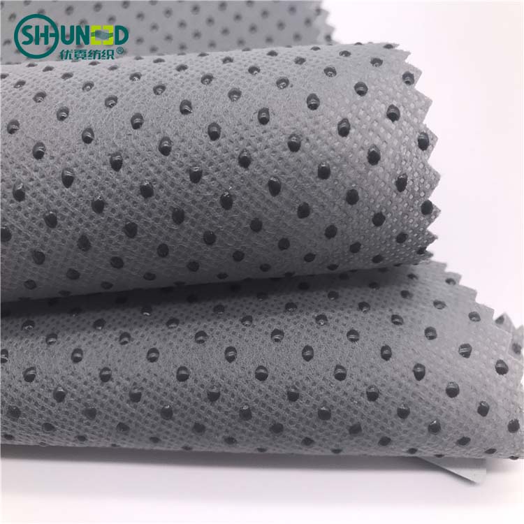 Rubber dotted anti-slip nonwoven fabric mat pp polypropylene spunbond nonwoven fabric for hometextile mattress doghouse