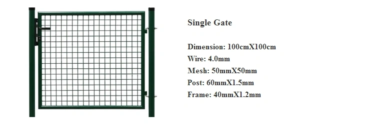 Metal Wire Mesh Fence Garden Gate