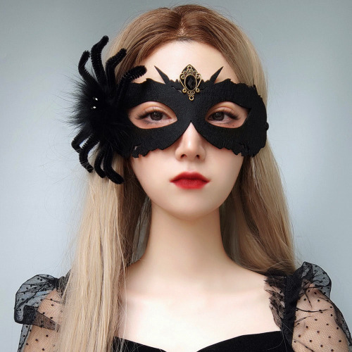 Maschera di morte di Halloween Black Spider