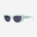 Rectangle and Vintage acetate female sunglasses