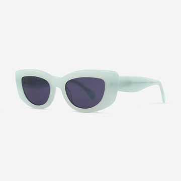 Rectangle and Vintage acetate female sunglasses